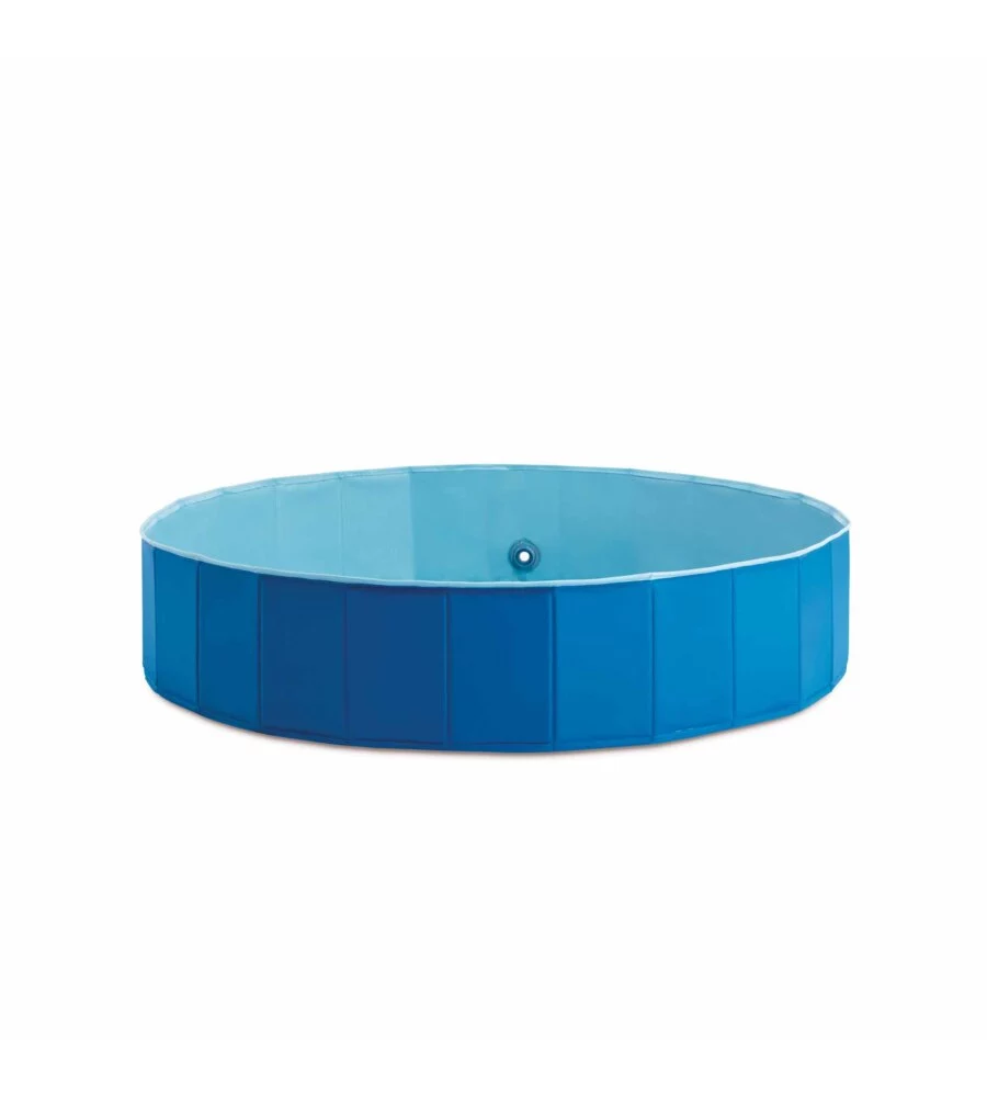 PISCINA FUORI TERRA CON STRUTTURA PIEGHEVOLE RIGIDA PER CANI INTEX AZZURRA 152X152X30 CM - COD. 48400NP