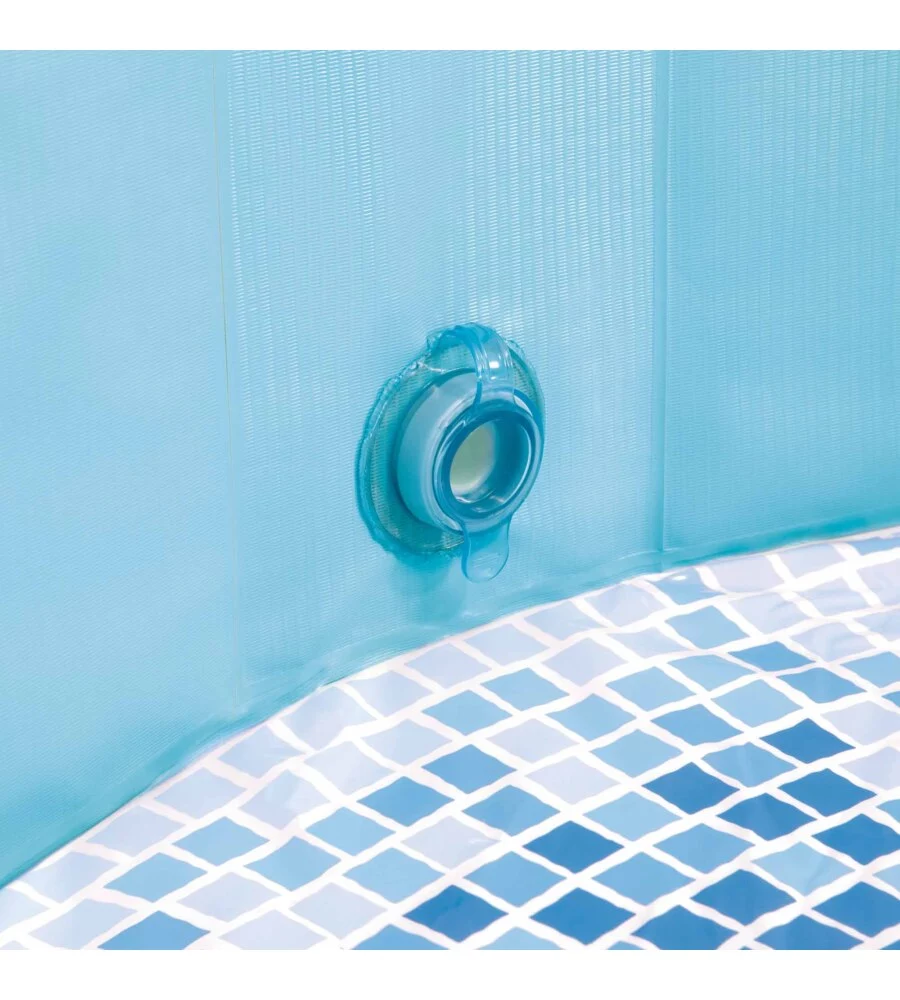 PISCINA FUORI TERRA CON STRUTTURA PIEGHEVOLE RIGIDA PER CANI INTEX AZZURRA 152X152X30 CM - COD. 48400NP