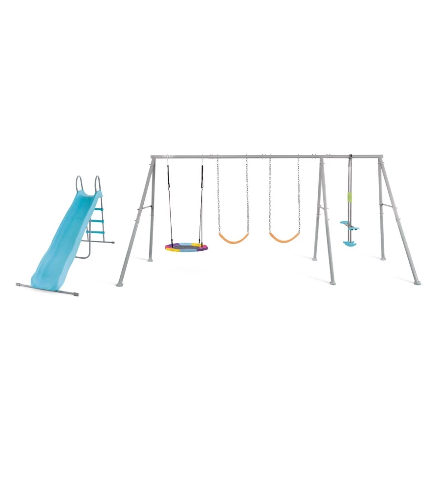 ALTALENA INTEX GRIGIO CON SET DI GIOCO A 5 FUNZIONI 442X235X200 CM - COD. 44152
