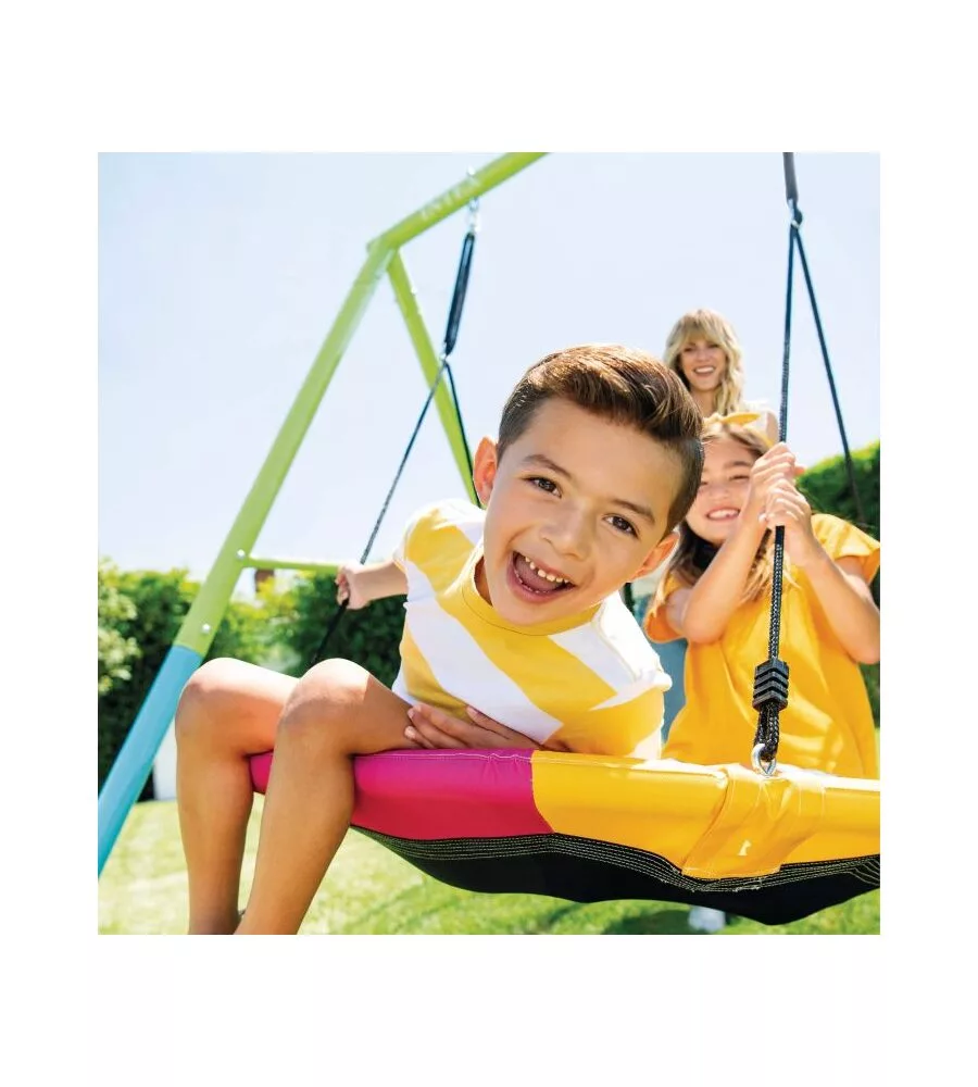 ALTALENA INTEX COLORATA CON DONDOLO A NIDO OTTAGONALE 201X235X200 CM - COD. 44111