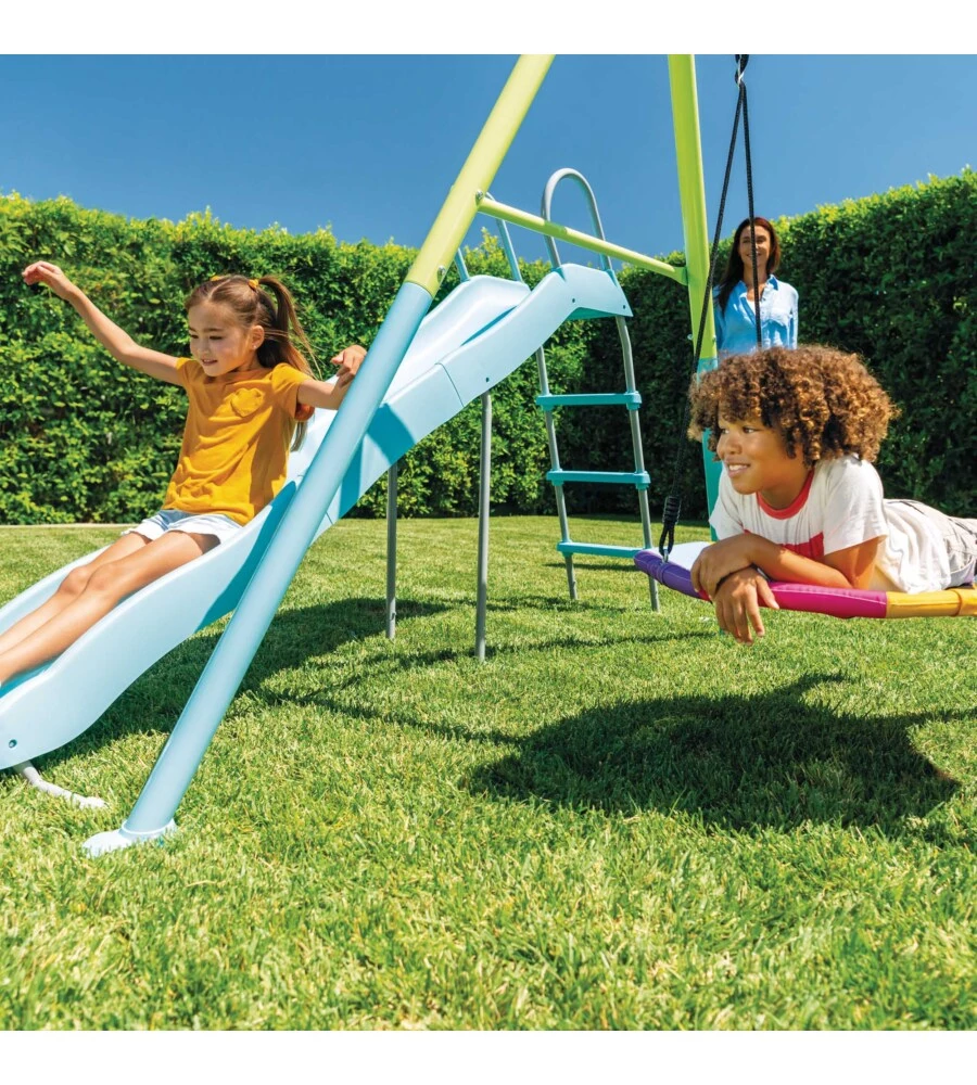 ALTALENA COLORATA INTEX CON SET DI GIOCO A 5 FUNZIONI 442X235X200 CM - COD. 44151