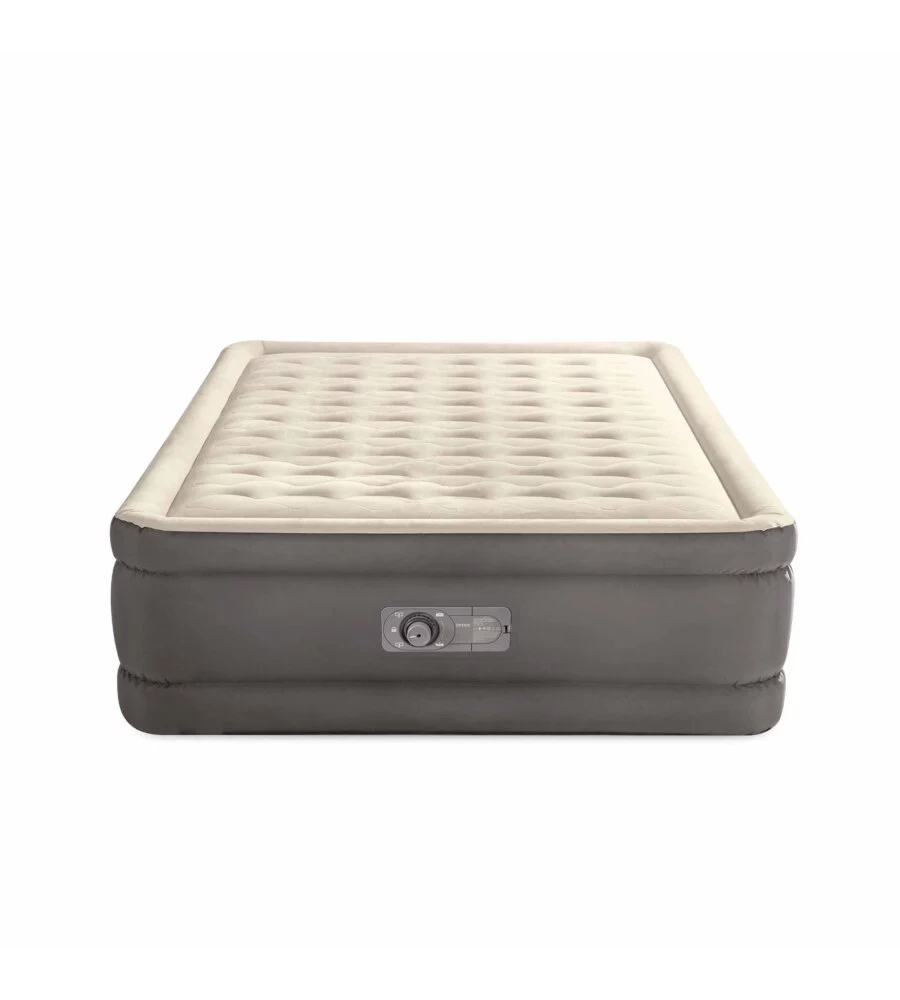 MATERASSO MATRIMONIALE GONFIABILE INTEX "TRUAIRE" MARRONE 152X203X51 CM - COD. 64040