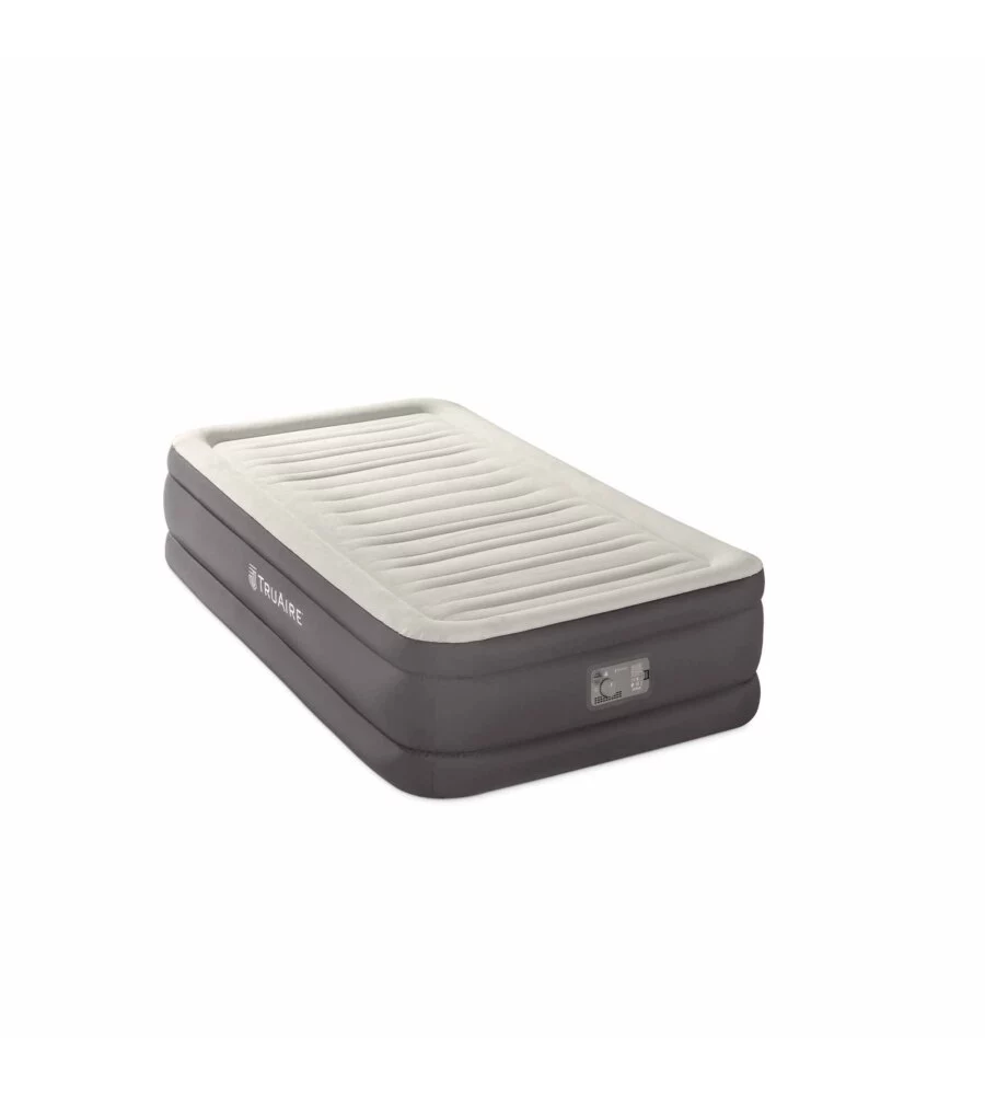 MATERASSO SINGOLO GONFIABILE INTEX "TRUAIRE COMFORT PLUSH" MARRONE 99X191X46 CM - COD. 64032