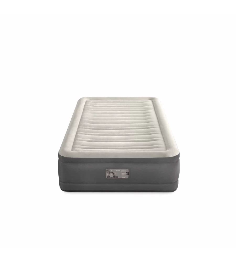 MATERASSO SINGOLO GONFIABILE INTEX "TRUAIRE" MARRONE 99X191X33 CM - COD. 64026
