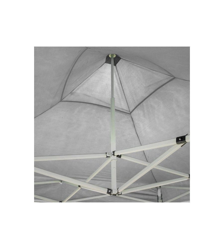 GAZEBO RICHIUDIBILE PIEGHEVOLE RIVIERA IN TESSUTO IMPERMEABILE E ANTI UV BIANCO 3X3 M