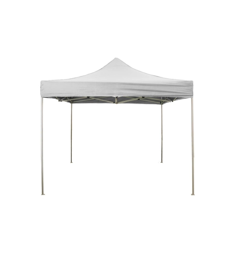 GAZEBO RICHIUDIBILE PIEGHEVOLE RIVIERA IN TESSUTO IMPERMEABILE E ANTI UV BIANCO 3X3 M