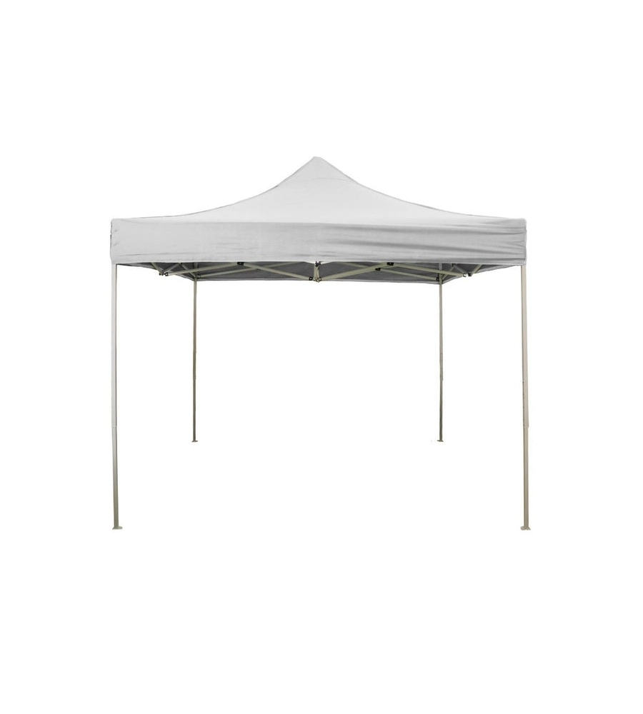 GAZEBO RICHIUDIBILE PIEGHEVOLE RIVIERA IN TESSUTO IMPERMEABILE E ANTI UV BIANCO 2X2 M