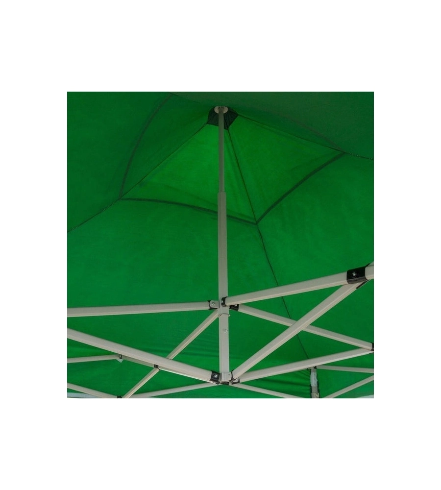 GAZEBO RICHIUDIBILE PIEGHEVOLE RIVIERA IN TESSUTO IMPERMEABILE E ANTI UV VERDE 3X3 M