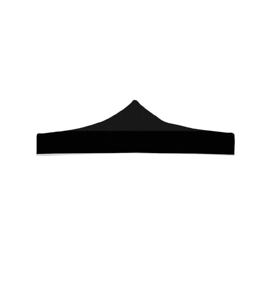 TETTO PER GAZEBO RIVIERA IN TESSUTO IMPERMEABILE E ANTI UV NERO 3X3 M