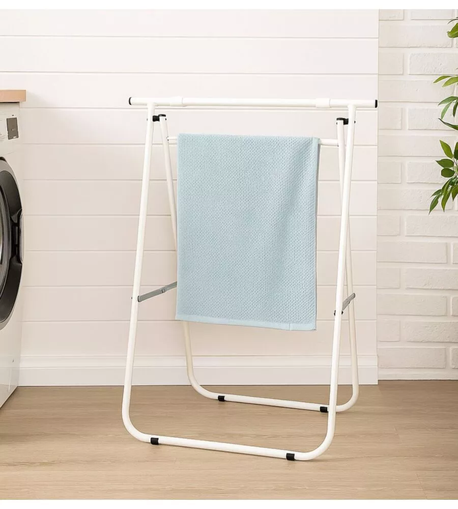 CAVALLETTO PIEGHEVOLE IN METALLO EASY SYSTEM BIANCO 62X35X75 CM