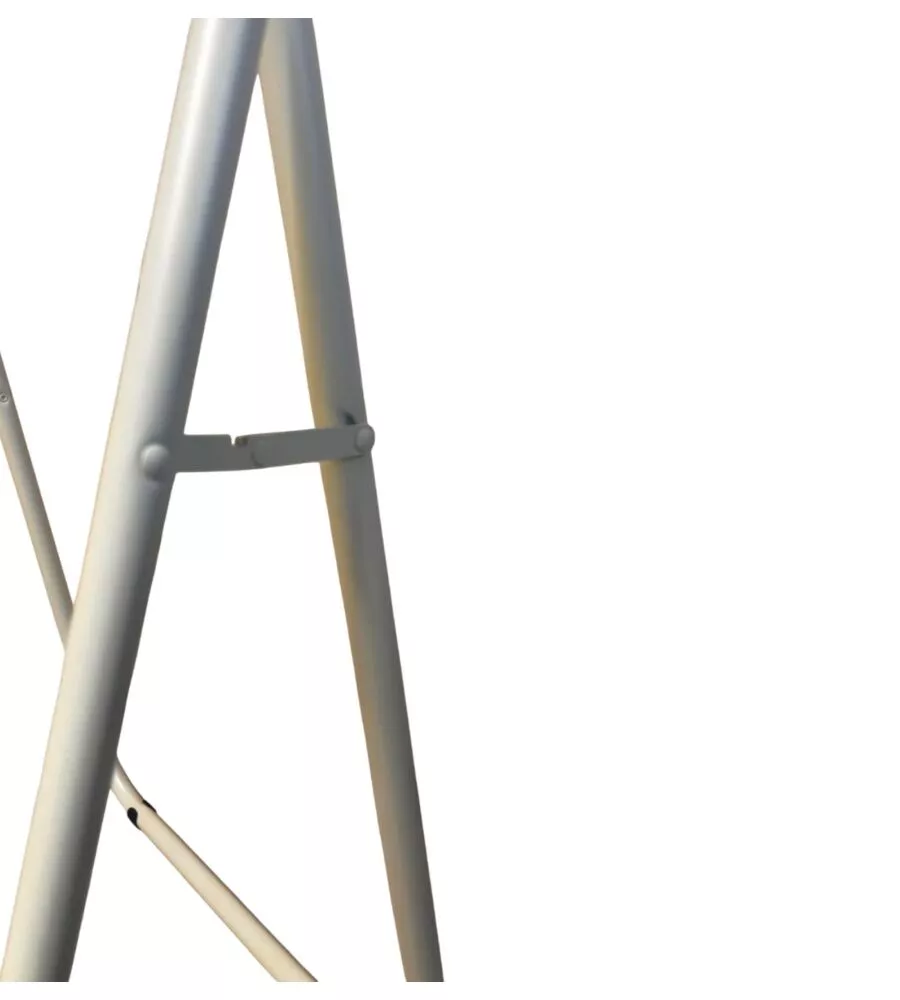 CAVALLETTO PIEGHEVOLE IN METALLO EASY SYSTEM BIANCO 62X35X75 CM