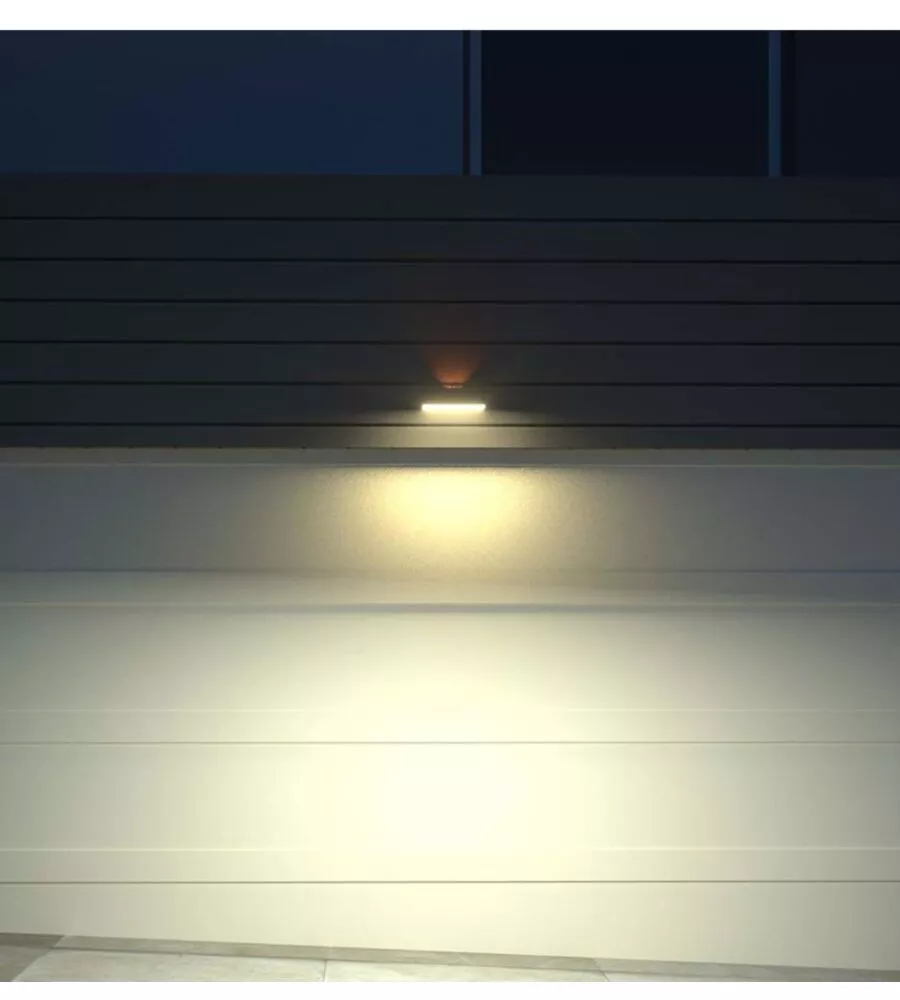 LAMPADA LED A MURO DA ESTERNO VTAC NERO 8000K
