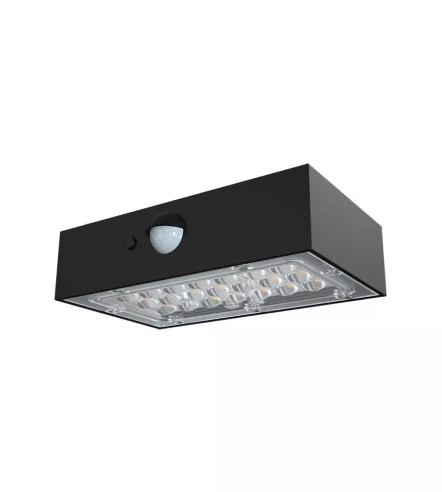 LAMPADA LED A MURO DA ESTERNO VTAC NERO 8000K