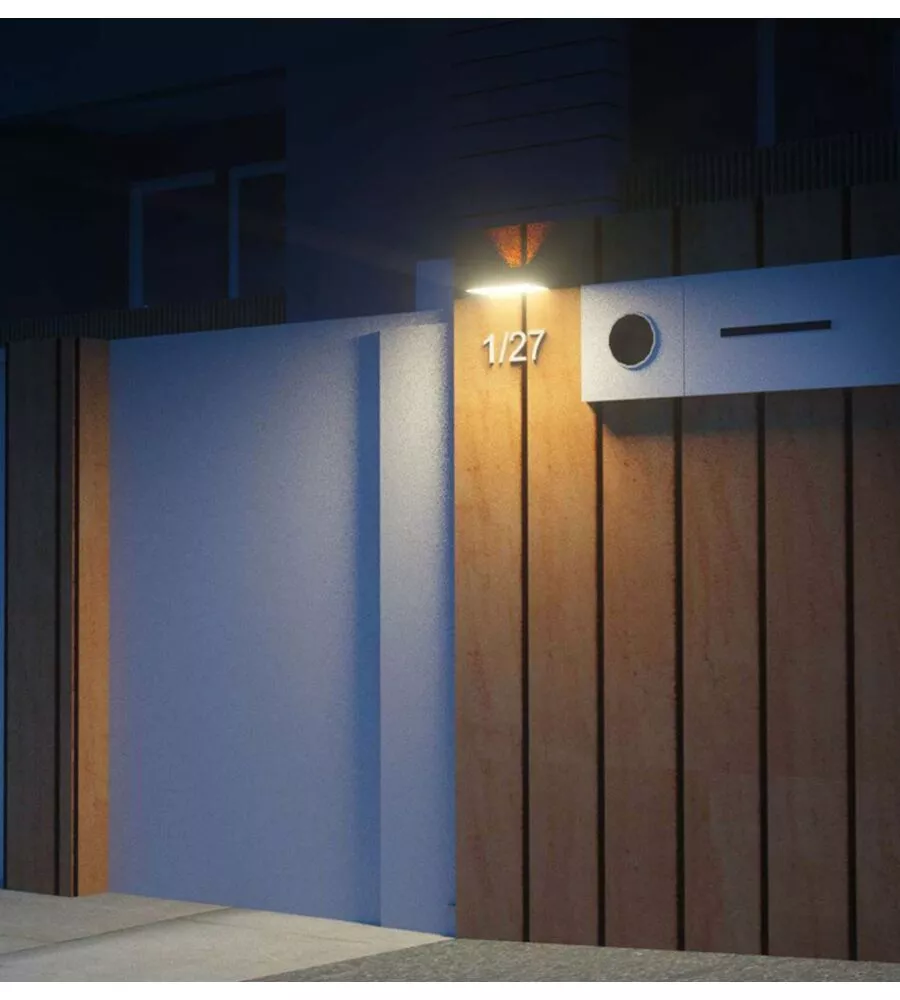 LAMPADA LED A MURO DA ESTERNO VTAC BIANCO 8000K