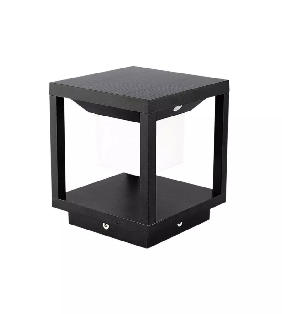 LAMPADA LED SOLARE DA TERRA DA ESTERNO VTAC NERO 3000K
