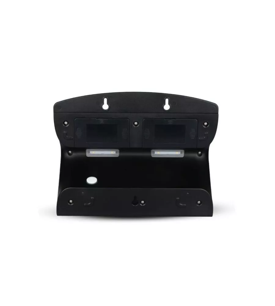 LAMPADA LED SOLARE A MURO DA ESTERNO VTAC NERO 4000K