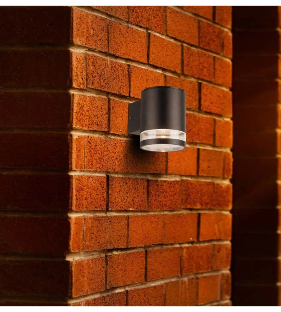 APPLIQUE LED DA ESTERNO VTAC NERO CON SENSORE DI MOVIMENTO 3000K