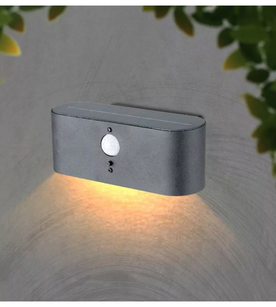 APPLIQUE LED DA ESTERNO VTAC BIANCO CON SENSORE DI MOVIMENTO 3000K