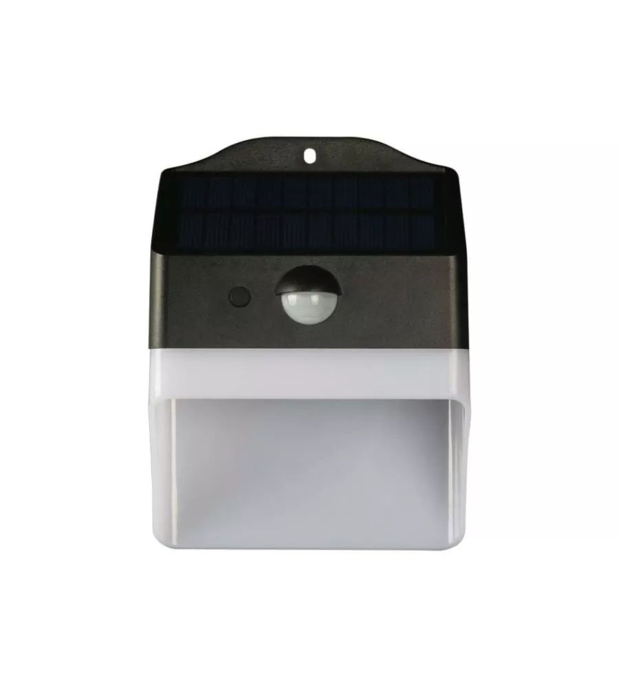 APPLIQUE LED DA ESTERNO VTAC NERO CON SENSORE 4000K