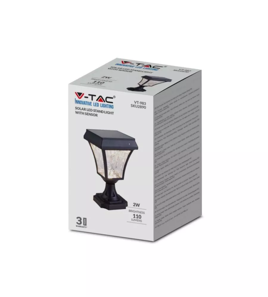 LAMPADA LED DA TAVOLO VTAC NERO 3000+4000+6000K