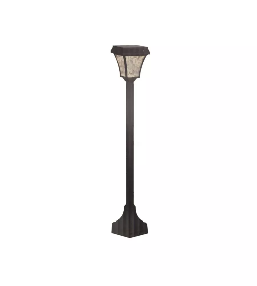 PALO LED SOLARE  DA ESTERNO VTAC NERO 3000+4000+6000K