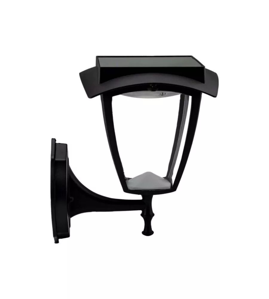 APPLIQUE LED SOLARE VTAC NERO 3000+6000K