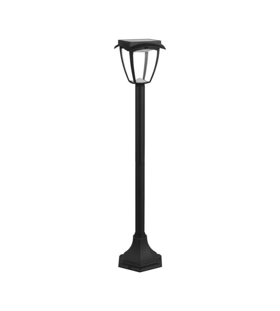 PALO LED SOLARE DA ESTERNO VTAC NERO 3000+6000K