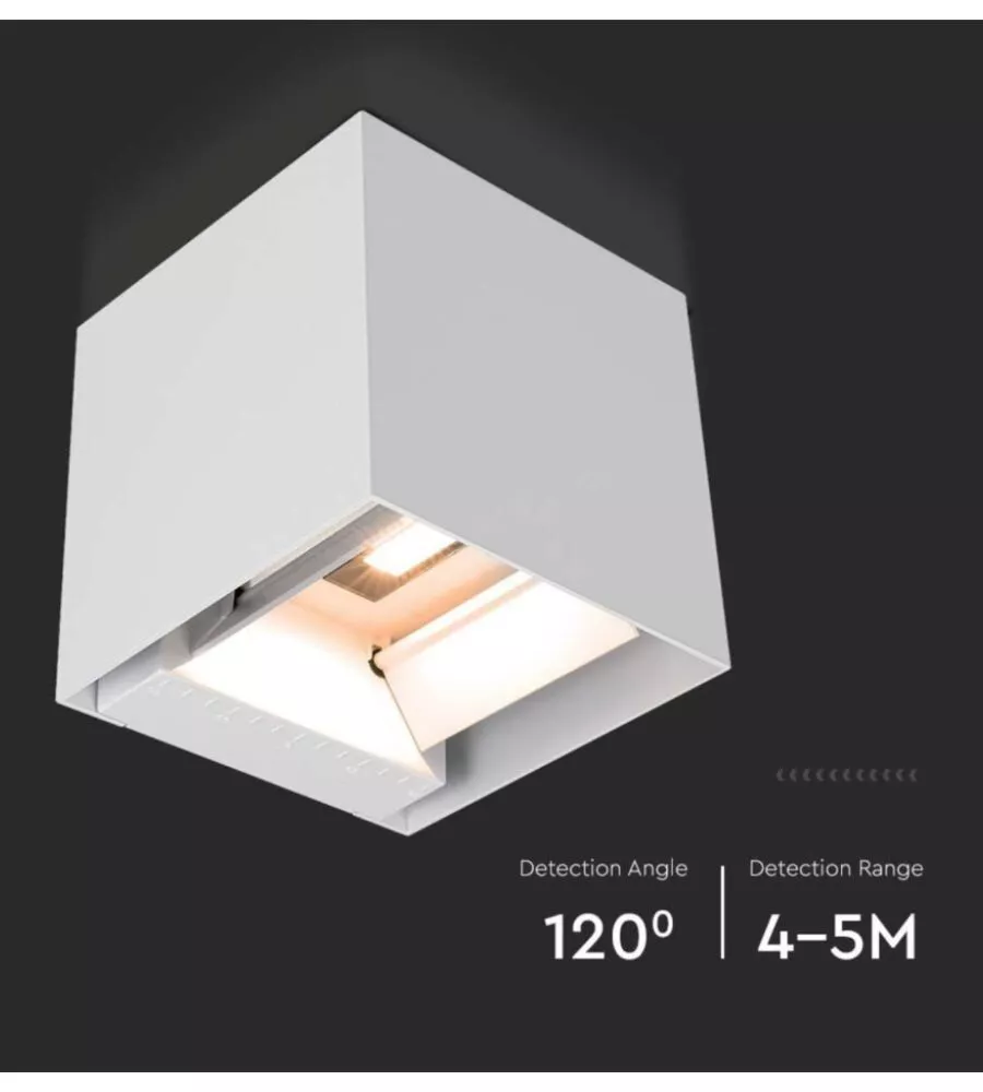 APPLIQUE LED SOLARE DA ESTERNO VTAC BIANCO 3000K