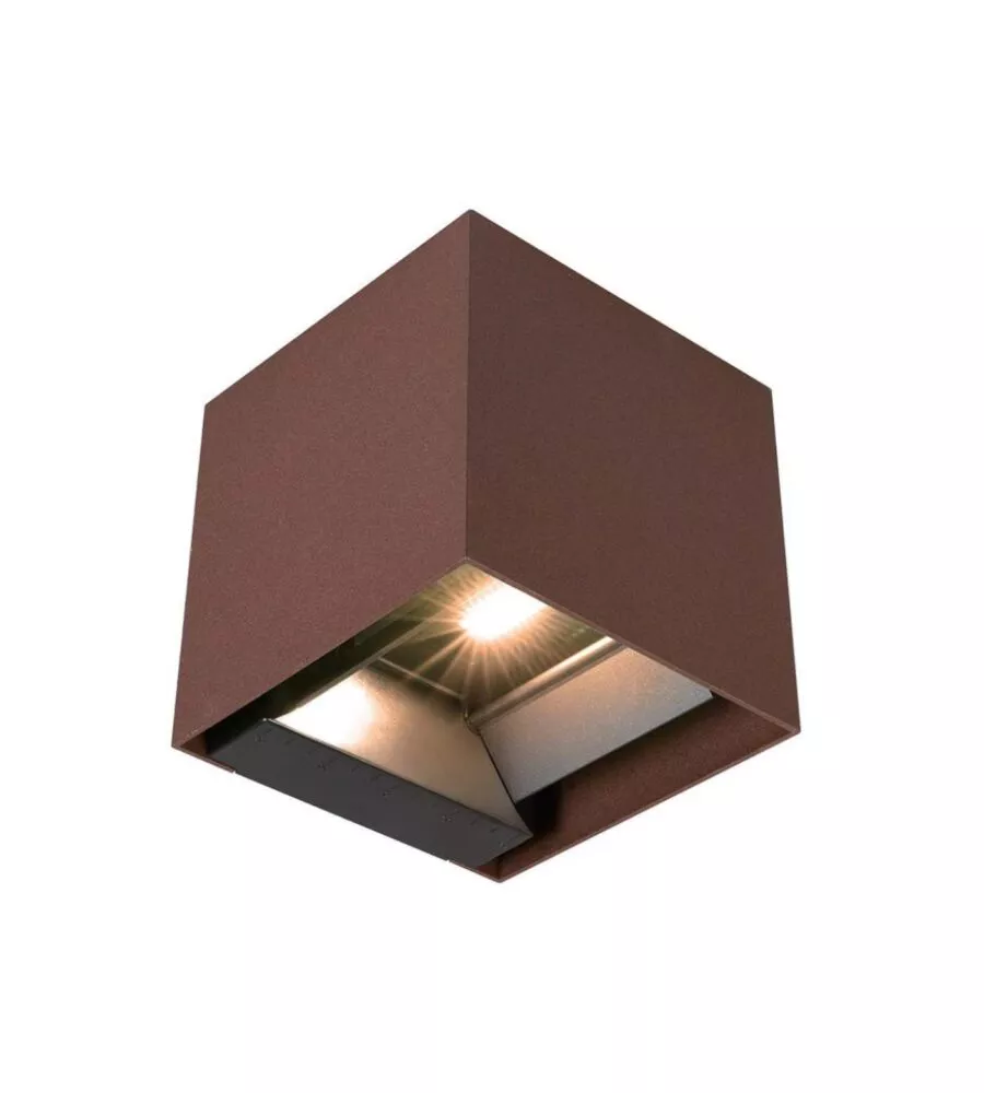 APPLIQUE LED SOLARE DA ESTERNO VTAC MARRONE 3000K