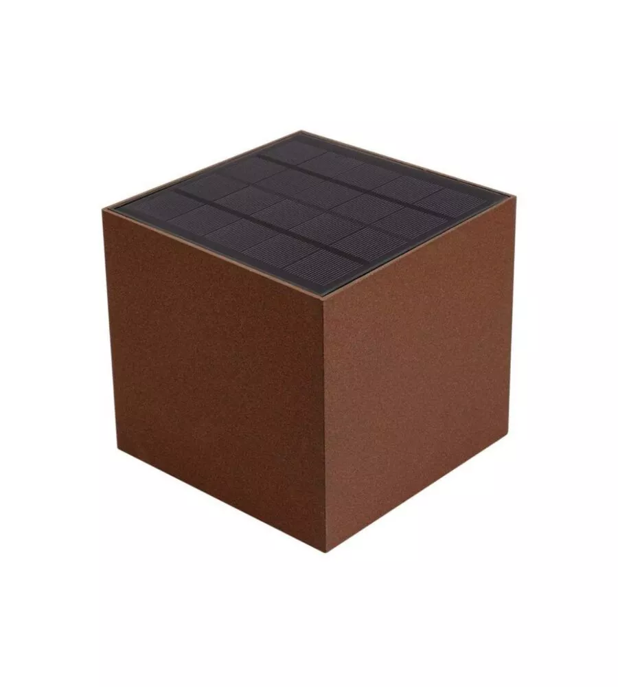 APPLIQUE LED SOLARE DA ESTERNO VTAC MARRONE 3000K