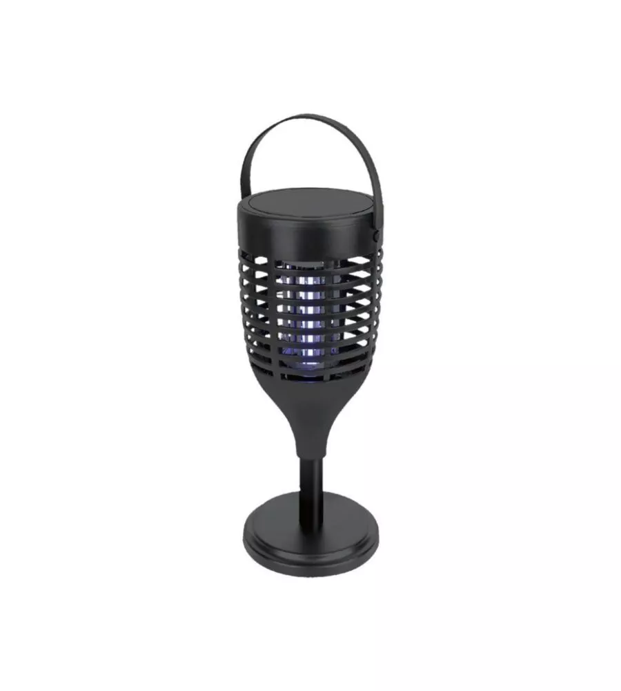ZANZARIERA ELETTRICA SOLARE RICARICABILE VTAC NERO 1,3W