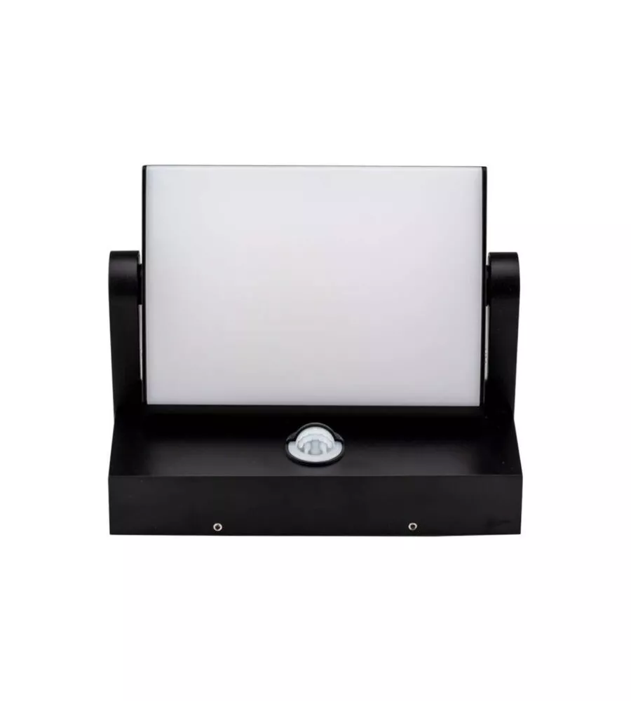 APPLIQUE LED SOLARE DA ESTERNO RETTANGOLARE VTAC NERO 4000K