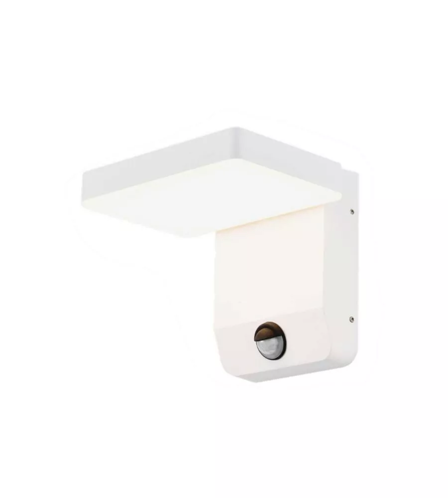 APPLIQUE QUADRATA LED SOLARE DA ESTERNO VTAC BIANCO 3000K