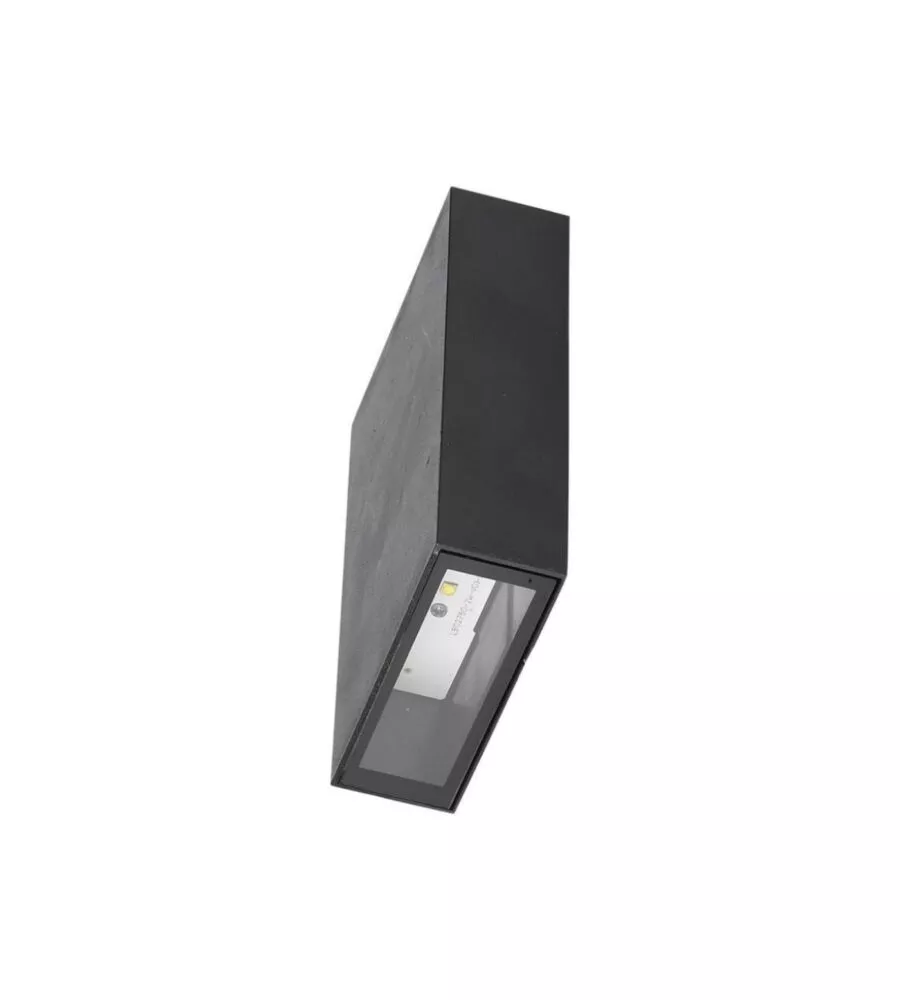 APPLIQUE LED DA ESTERNO RETTANGOLARE VERTICALE A DOPPIO FASCIO LUMINOSO VTAC NERO 3000K