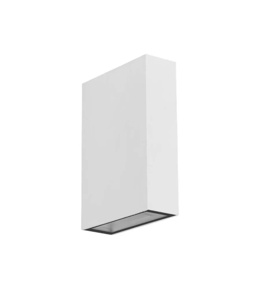 APPLIQUE LED DA ESTERNO RETTANGOLARE VERTICALE A DOPPIO FASCIO LUMINOSO VTAC BIANCO 3000K