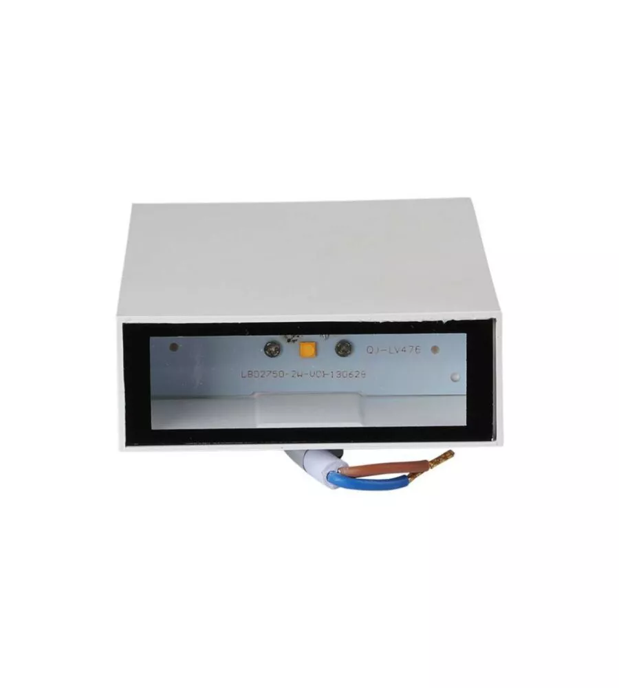 APPLIQUE LED DA ESTERNO RETTANGOLARE VERTICALE A DOPPIO FASCIO LUMINOSO VTAC BIANCO 3000K