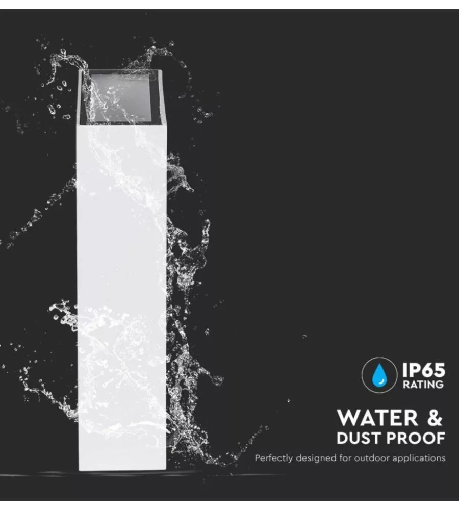 APPLIQUE LED DA ESTERNO RETTANGOLARE VERTICALE A DOPPIO FASCIO LUMINOSO VTAC BIANCO 3000K