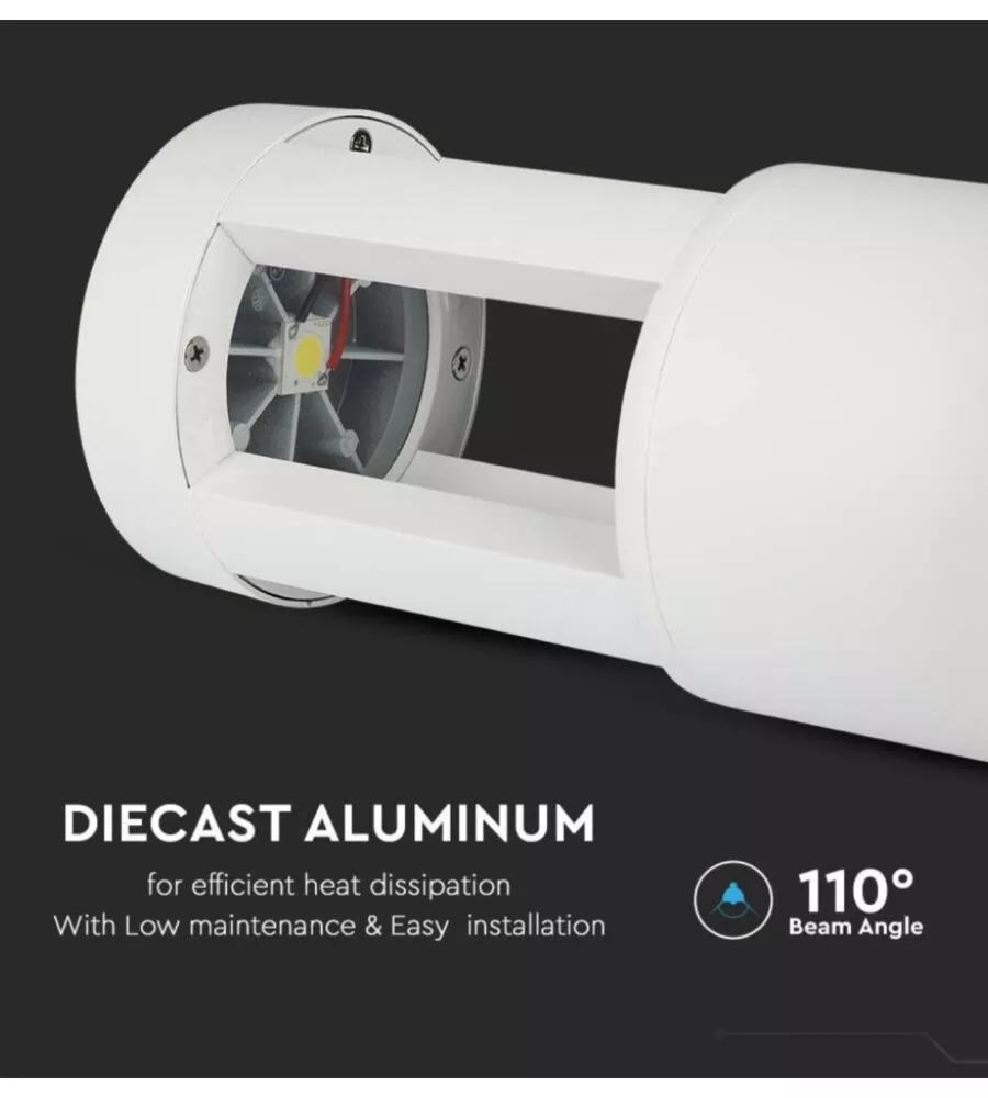 LAMPADA LED DA TERRA DA ESTERNO VTAC BIANCO 6400K