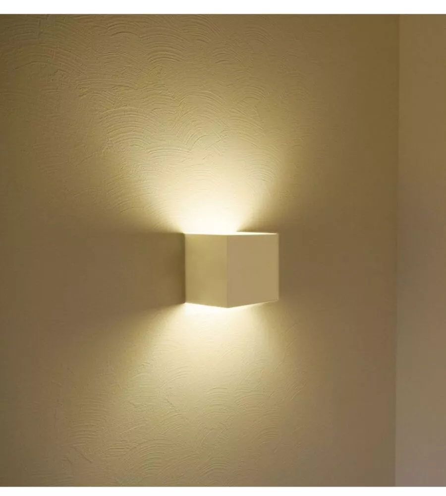 APPLIQUE LED DA ESTERNO QUADRATA A DOPPIO FASCIO LUMINOSO VTAC BIANCO 3000K