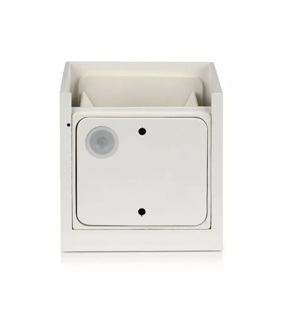 APPLIQUE LED DA ESTERNO QUADRATA A DOPPIO FASCIO LUMINOSO VTAC BIANCO 3000K
