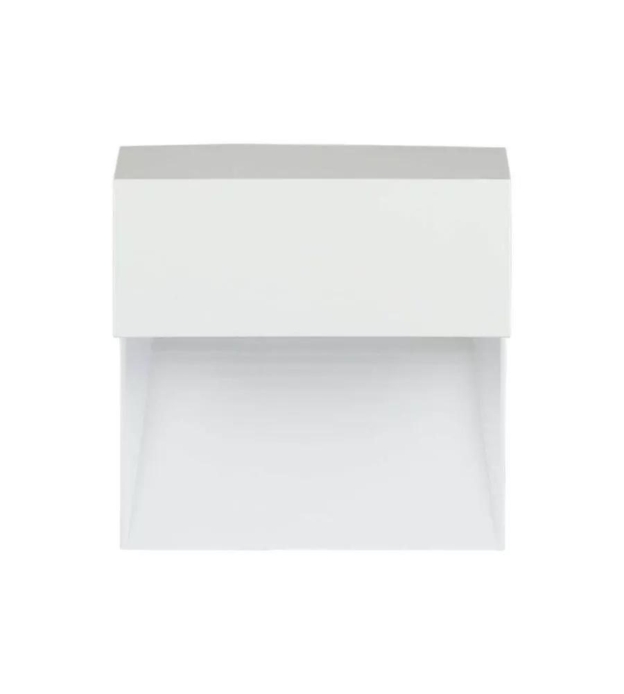 FARETTO LED SEGNAPASSO A PLAFONE DA ESTERNO QUADRATO VTAC BIANCO 4000K