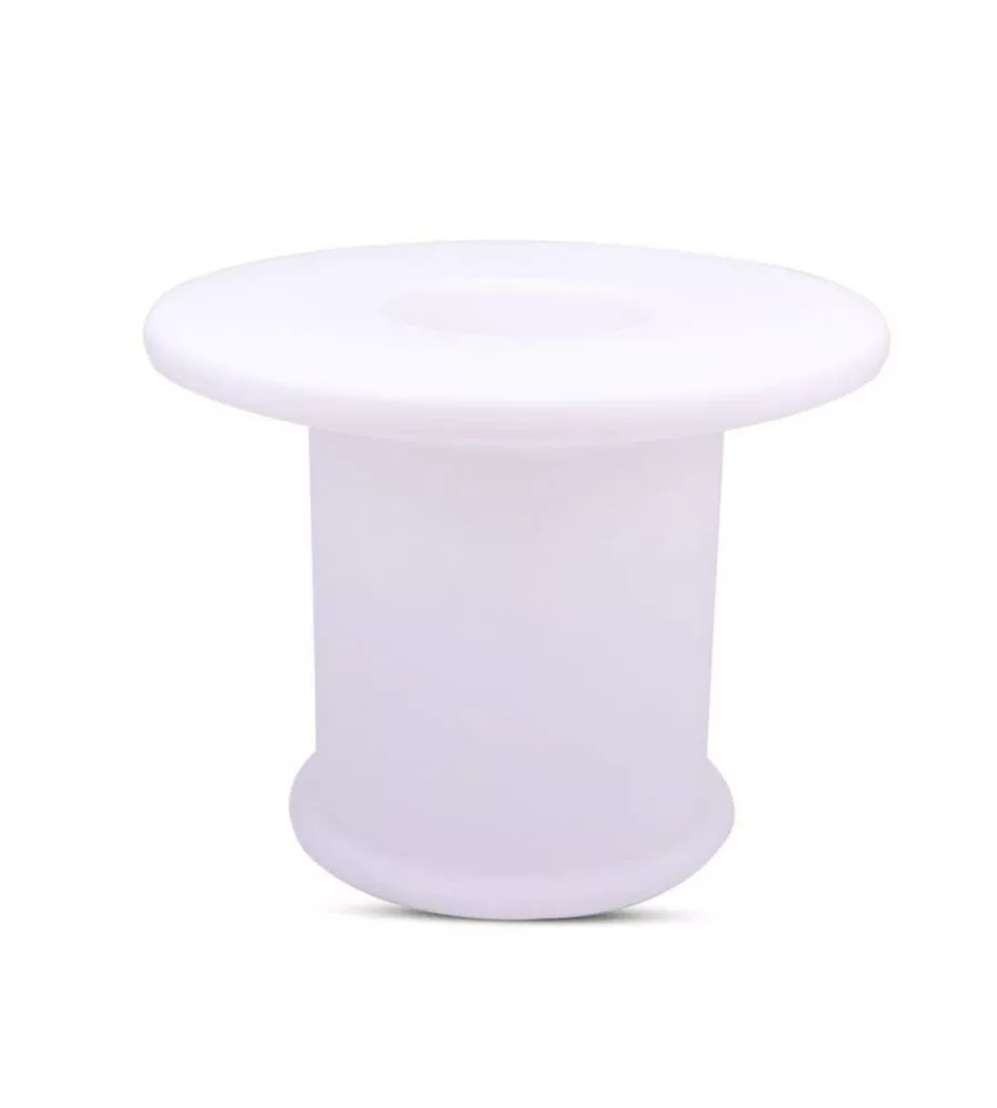 TAVOLO DA ESTERNO LED RGB VTAC CON TELECOMANDO BIANCO 72X72X58 CM