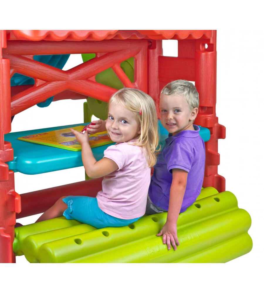 CASETTA DA GIARDINO PER BAMBINI ELICA GARDEN "BOSCO" IN PLASTICA MULTICOLOR 200X125X139 CM