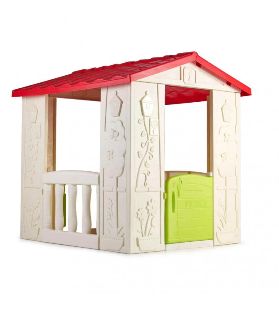 CASETTA DA GIARDINO PER BAMBINI ELICA GARDEN "HAPPY" IN PLASTICA MULTICOLOR 104X90X101,5 CM