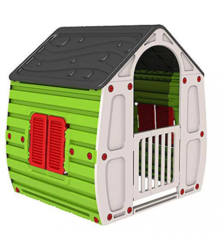 CASETTA DA GIARDINO PER BAMBINI ELICA GARDEN "MAGICA" IN PLASTICA MULTICOLOR 102,5X89X109 CM