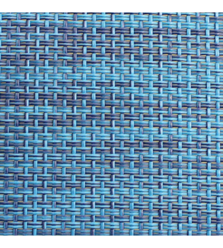 LETTINO PRENDISOLE ELICA GARDEN "BARI" IN ALLUMINIO E TEXTILENE BLU MELANGE 186X61X38 CM