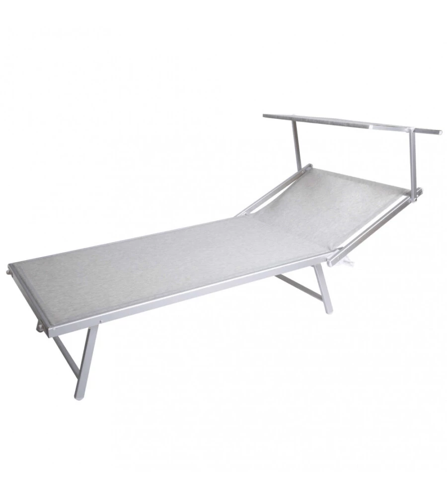SDRAIO REGOLABILE ELICA GARDEN "CEFALU XXL" IN ALLUMINIO GRIGIO CHIARO 213X85X40 CM