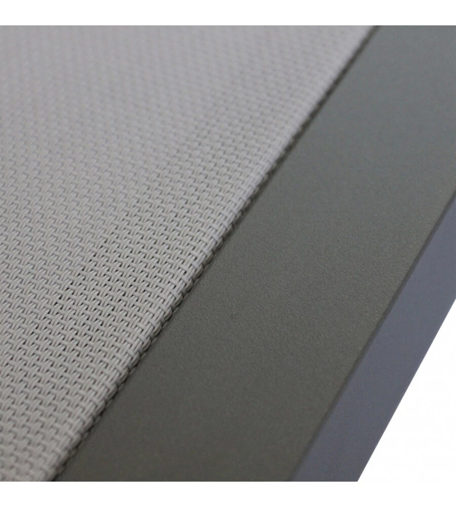 SDRAIO RECLINABILE ELICA GARDEN "MADISON" CON TETTUCCIO IN ALLUMINIO TAUPE 195X78X32 CM