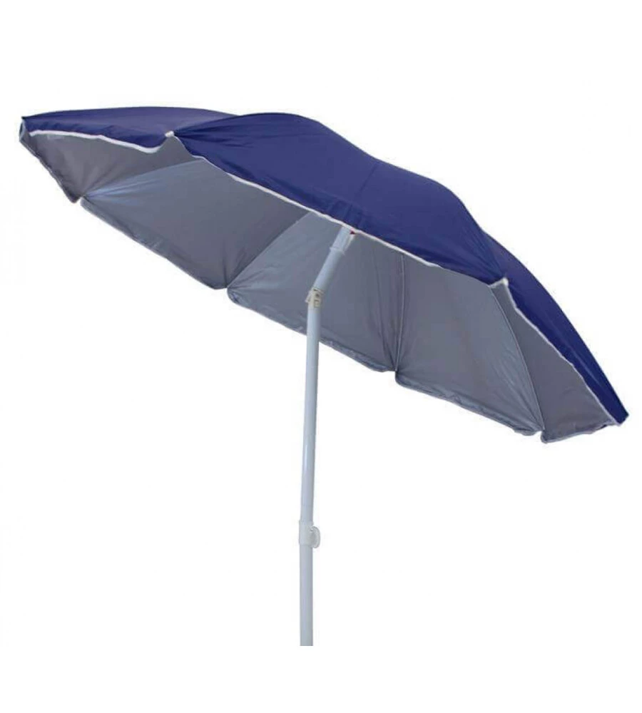 OMBRELLONE DA SPIAGGIA ROTONDO ELICA GARDEN CON PROTEZIONE UV IN ACCIAIO E NYLON COLORI ASSORTITI 180X180 CM