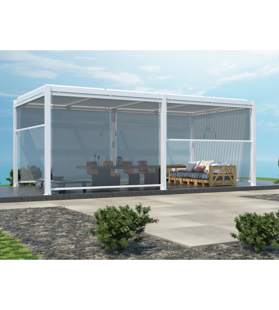 PERGOLA BIOCLIMATICA ELICA GARDEN BIANCO 7,8X4X2,5 M